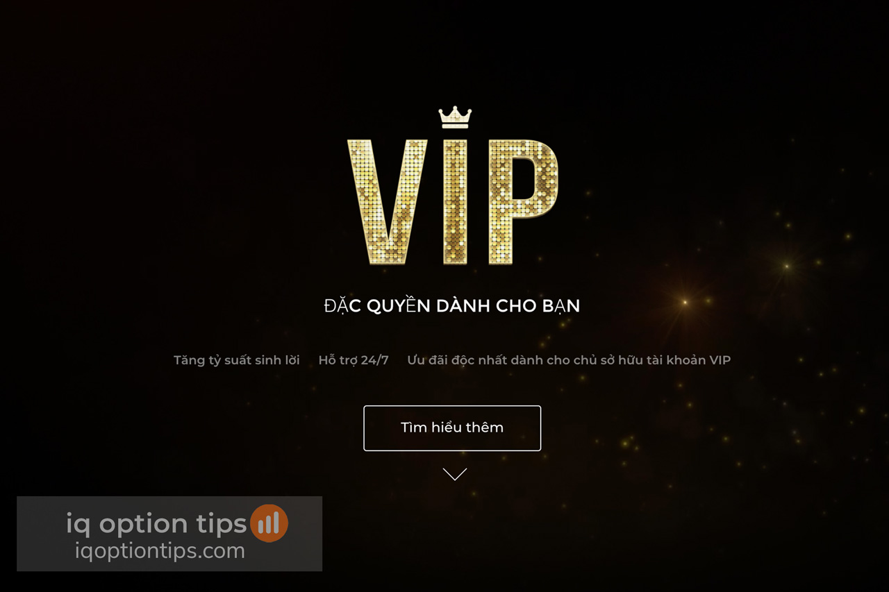 Tài khoản VIP còn gọi là VIP Account IQ Option